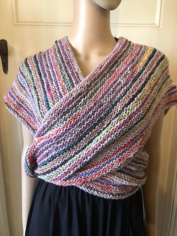 KH369 Multi Striped Scarf/Shawl