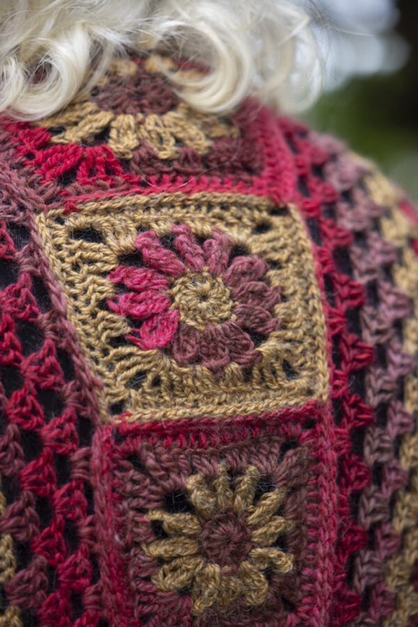 Crochet Golden Pink  Cardigan - Image 7