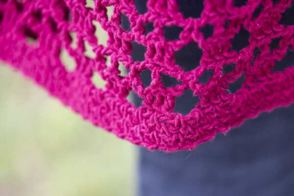 KH11 - Long Line Sharon Cardi - Crocheted - Cotton/Acrylic - Image 5